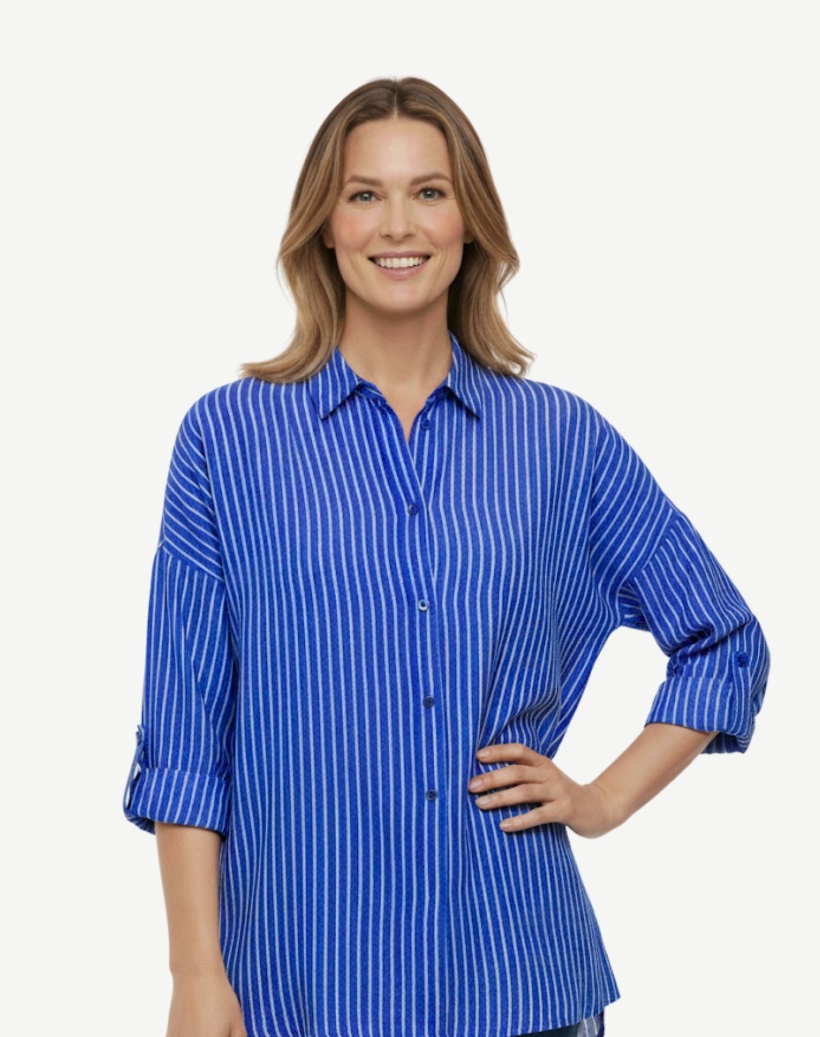 Seaport Stripe Soft Print Shirt Corfu Jeans