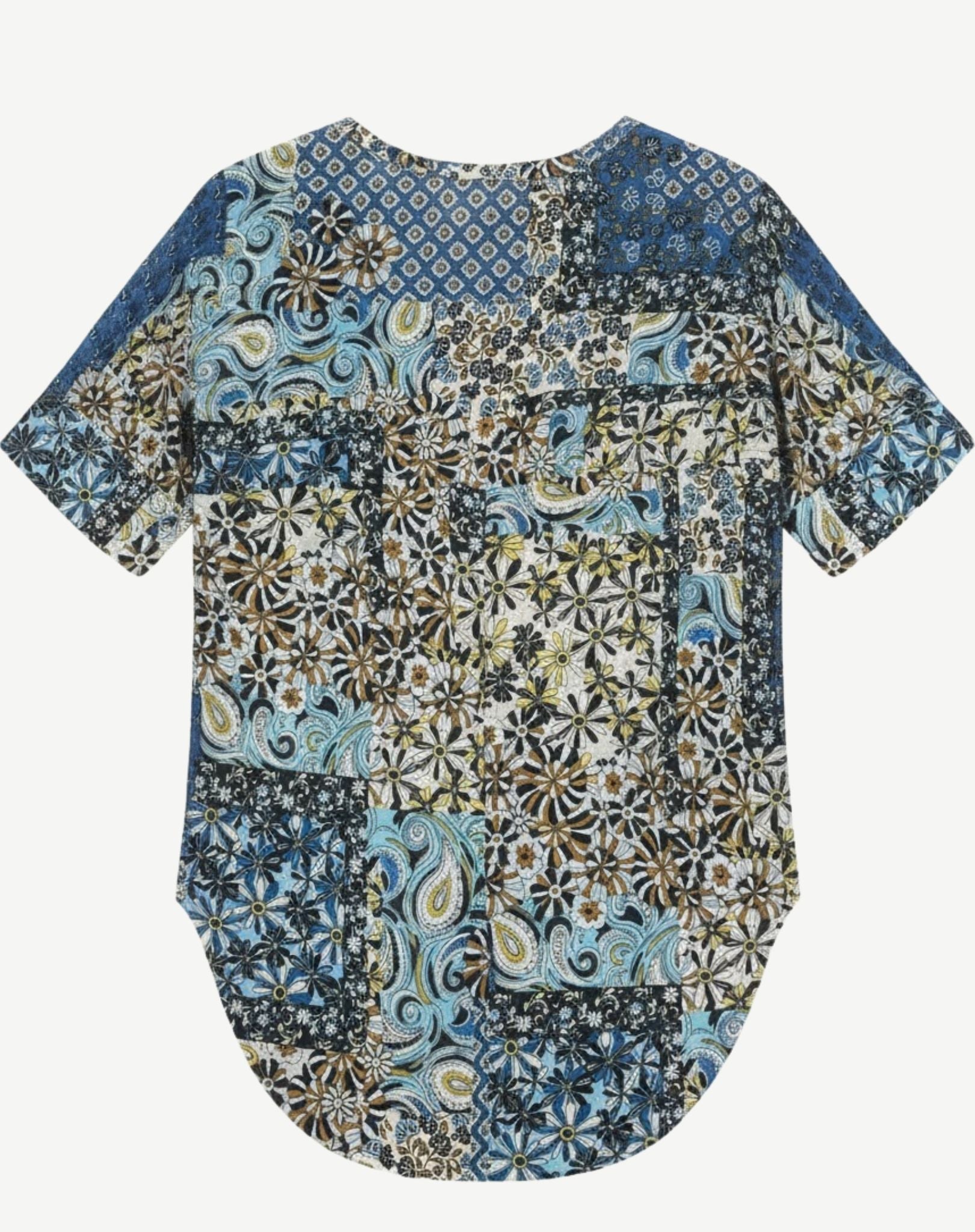 Stripes and Dots Soft Print Top Corfu Jeans