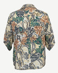 Garden Side Soft Print Blouse Corfu Jeans