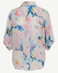 Peony Essence Soft Print Blouse Corfu Jeans