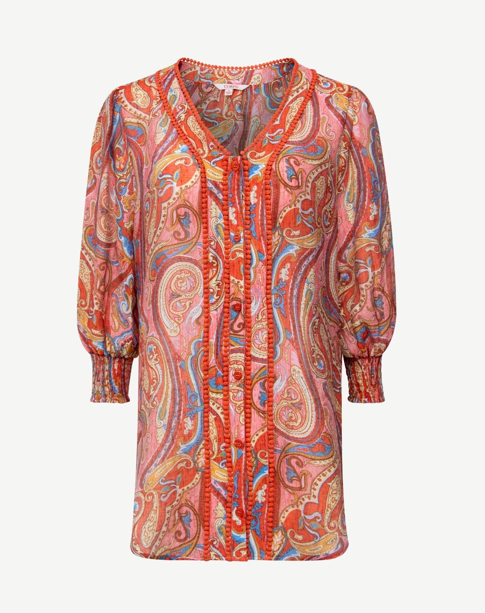 Festival Soft Print Blouse Corfu Jeans