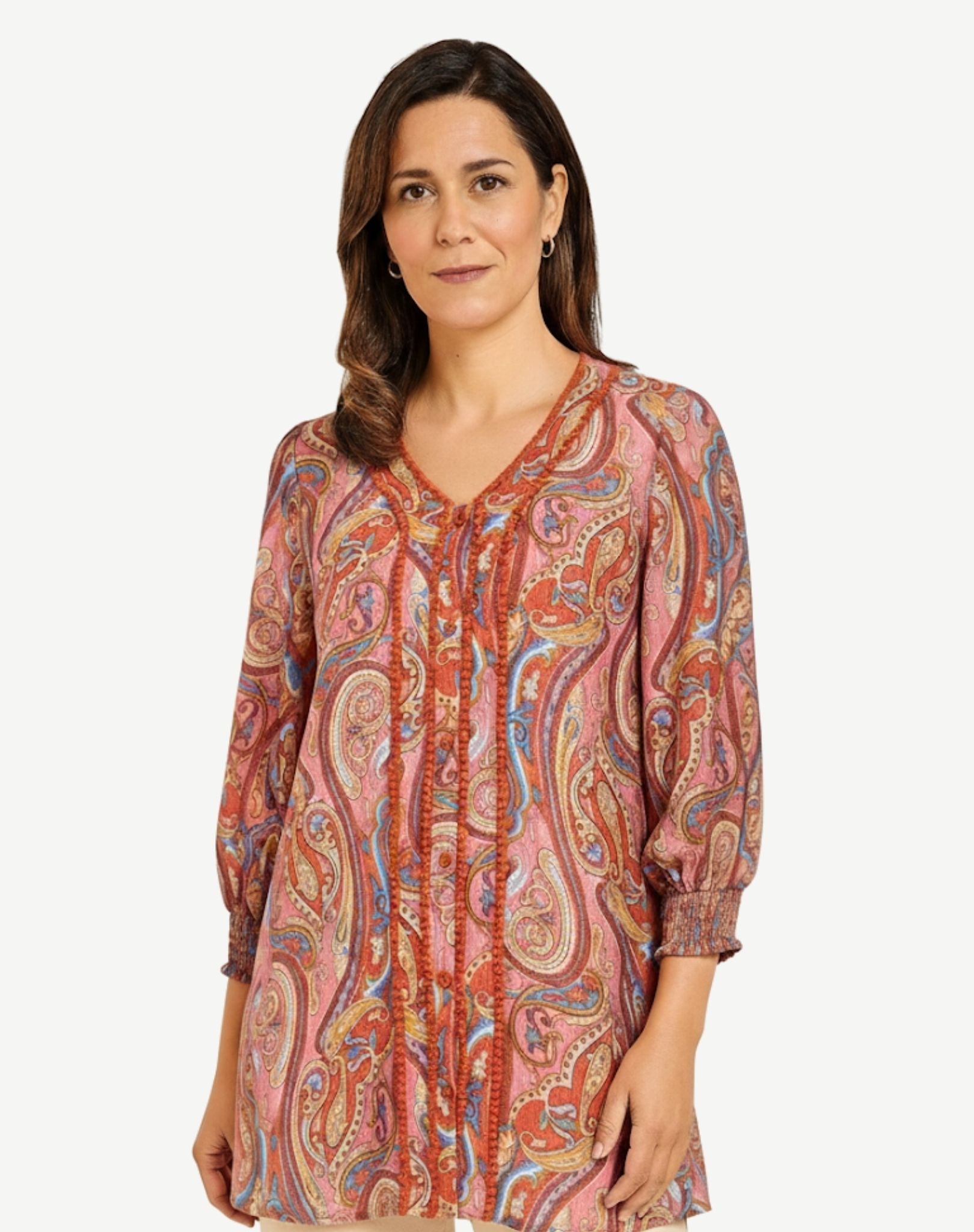Festival Soft Print Blouse Corfu Jeans