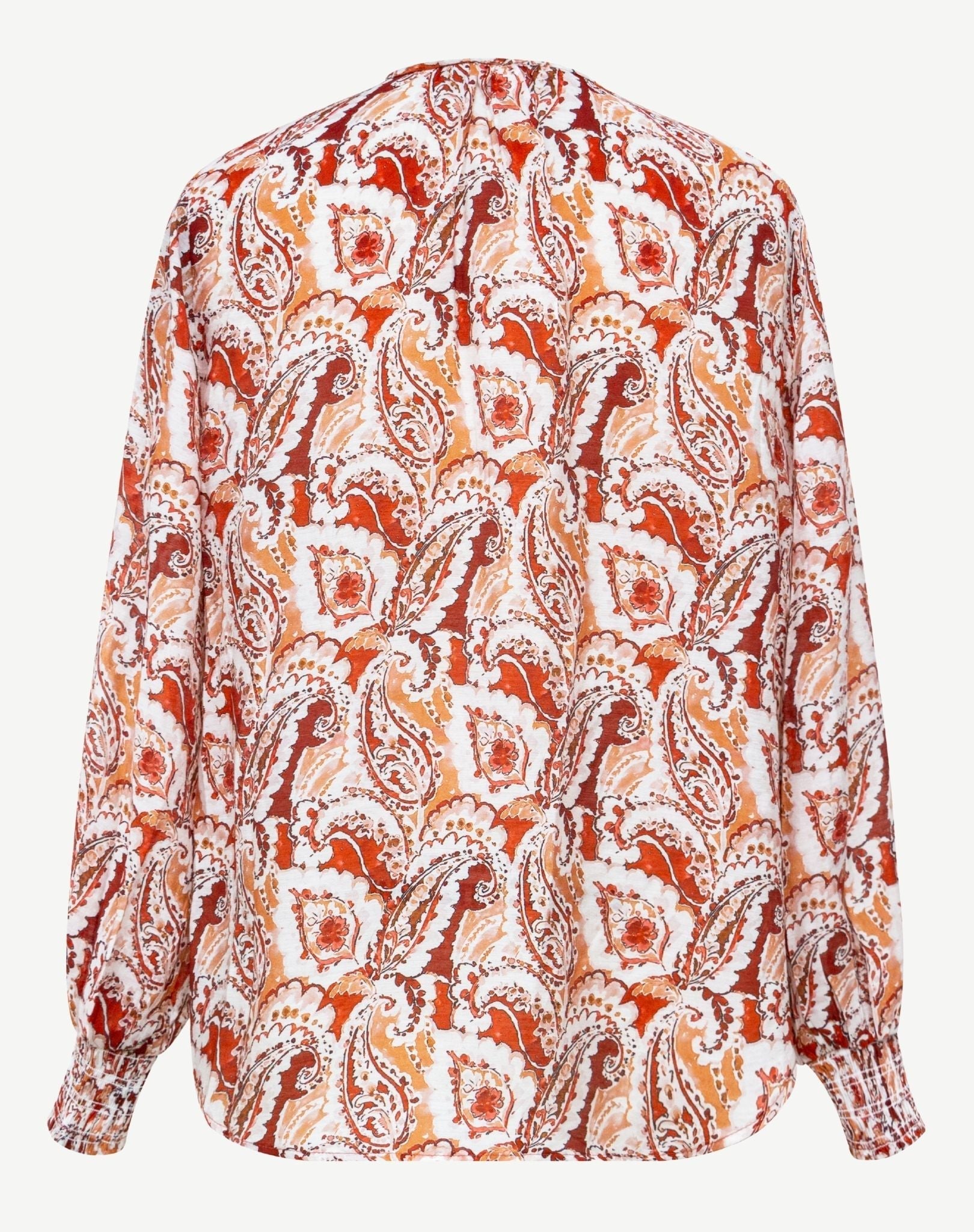 Pink on Pink Soft Print Blouse Corfu Jeans