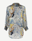 Blue Hues Soft Print Blouse Corfu Jeans