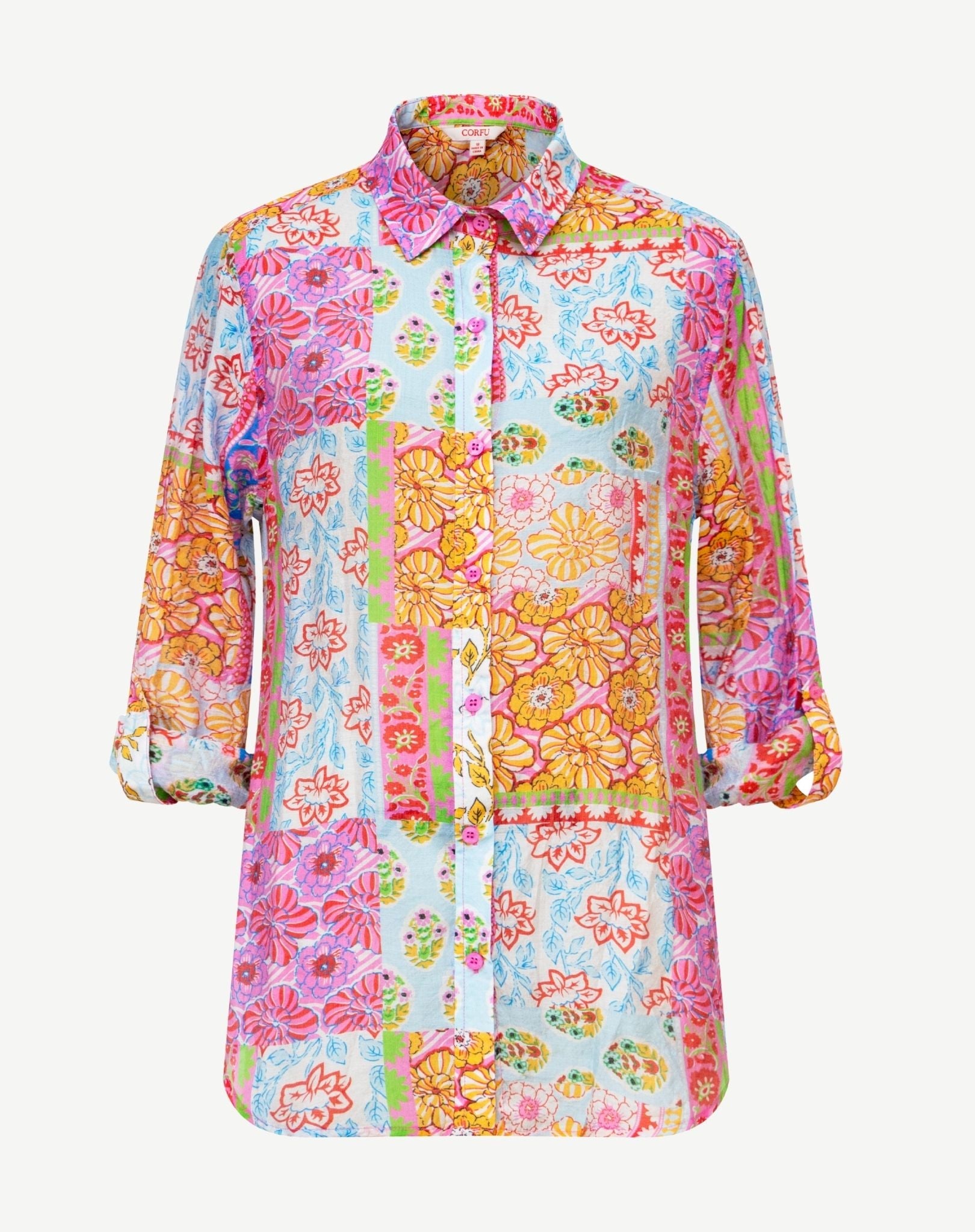 Summer Spectrum Soft Print Shirt Corfu Jeans