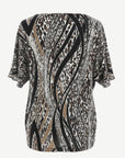 Leopard Lush Slub Linen Top Corfu Jeans