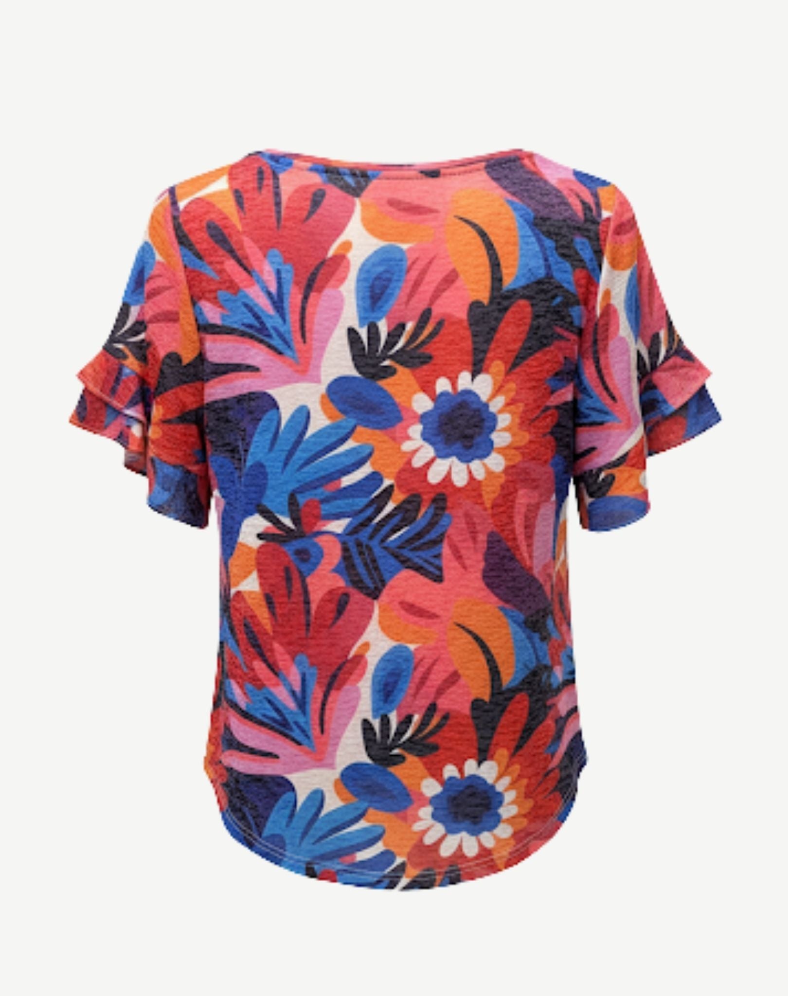 Bloom Bloom Viscose Burnout Jersey Top Corfu Jeans