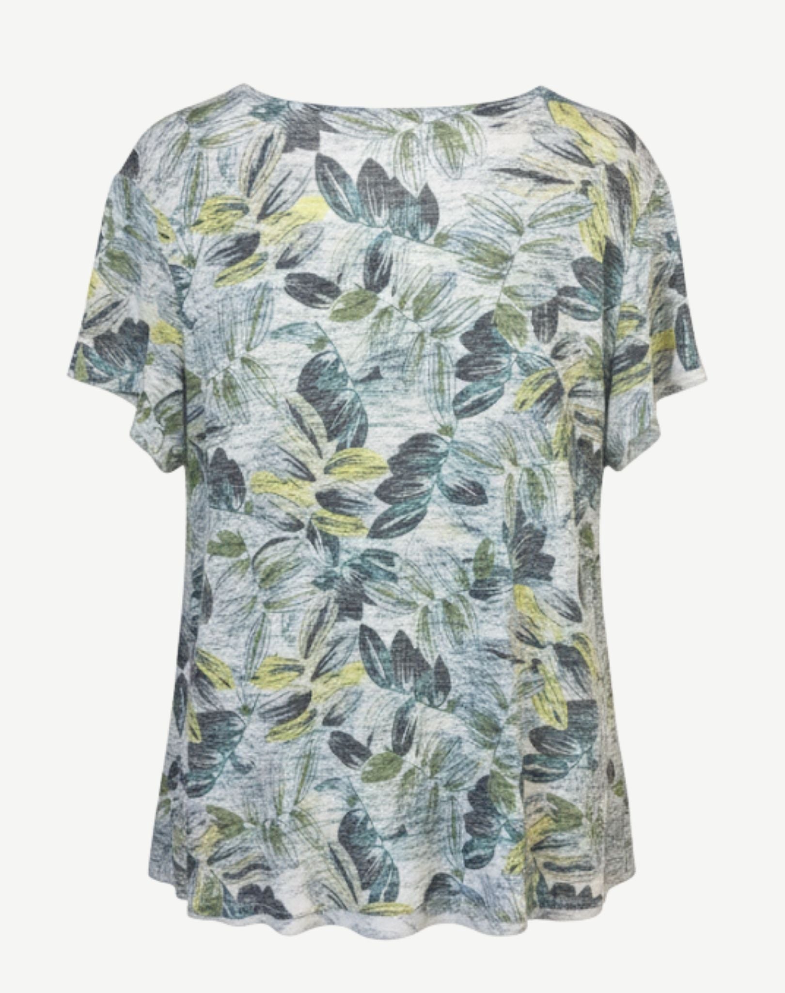 Sage & Sunlight Cotton Rich Burnout Jersey Top Corfu Jeans