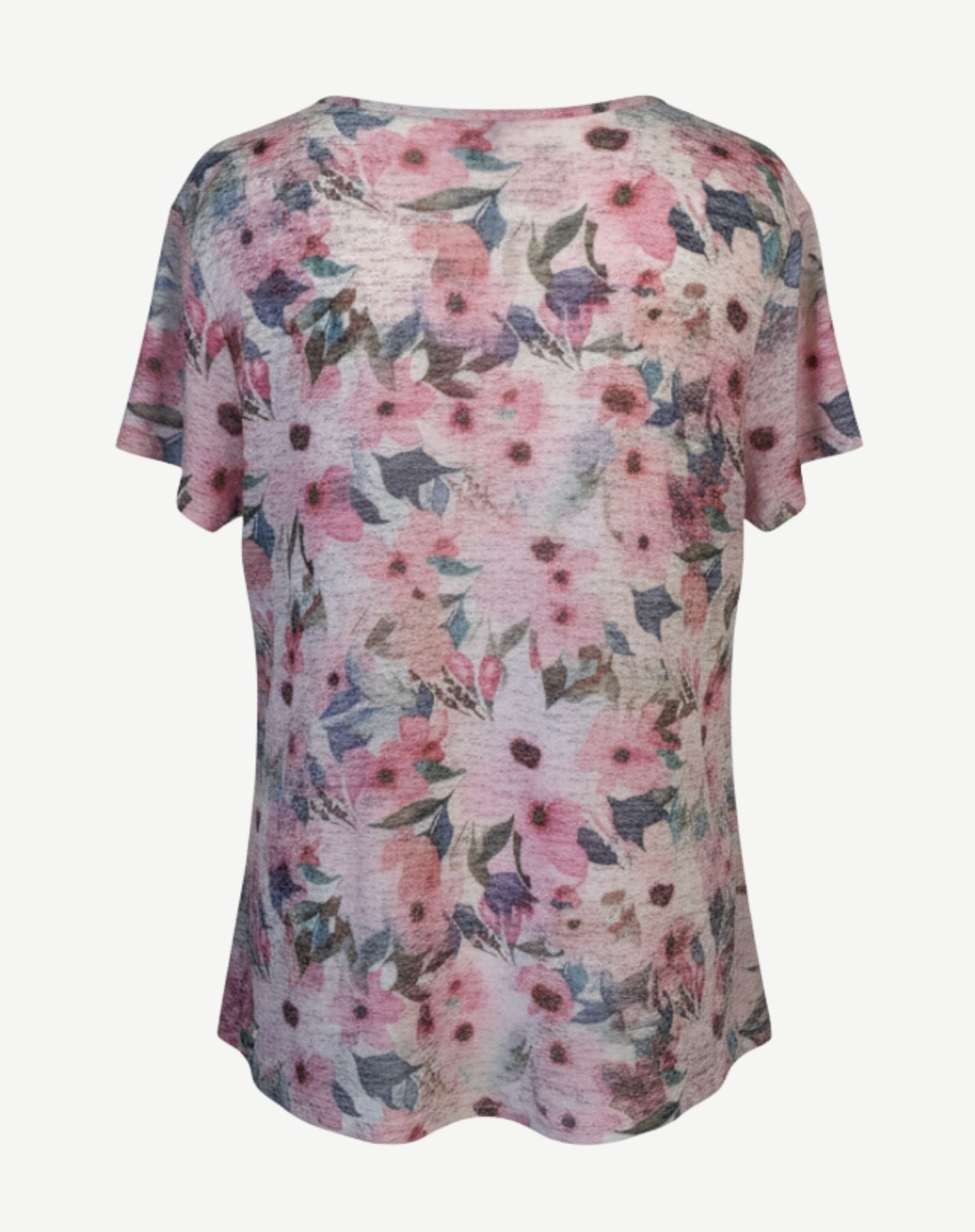 Softly Swaying Cotton Rich Burnout Jersey Top Corfu Jeans