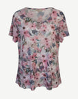 Softly Swaying Cotton Rich Burnout Jersey Top Corfu Jeans