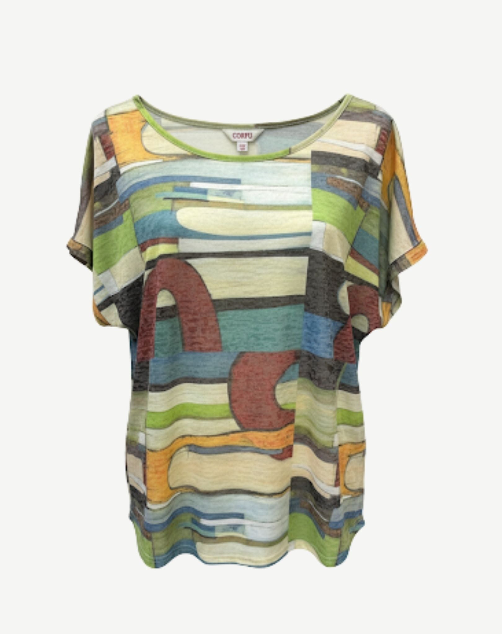 Organic Lines Summer Burnout Top Corfu Jeans