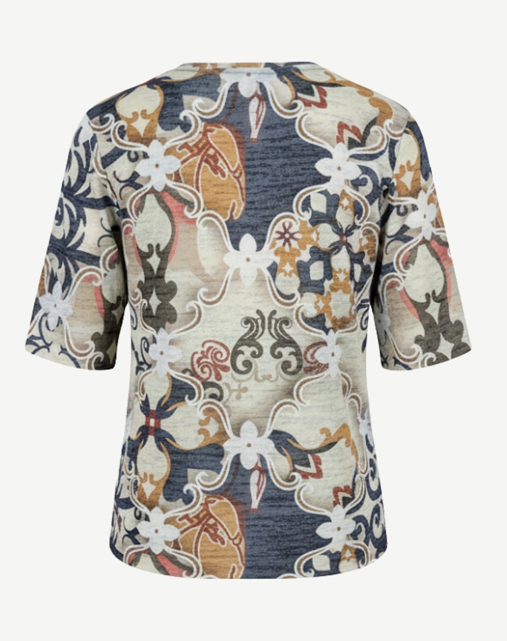 Marrakech Viscose Burnout Jersey Top Corfu Jeans