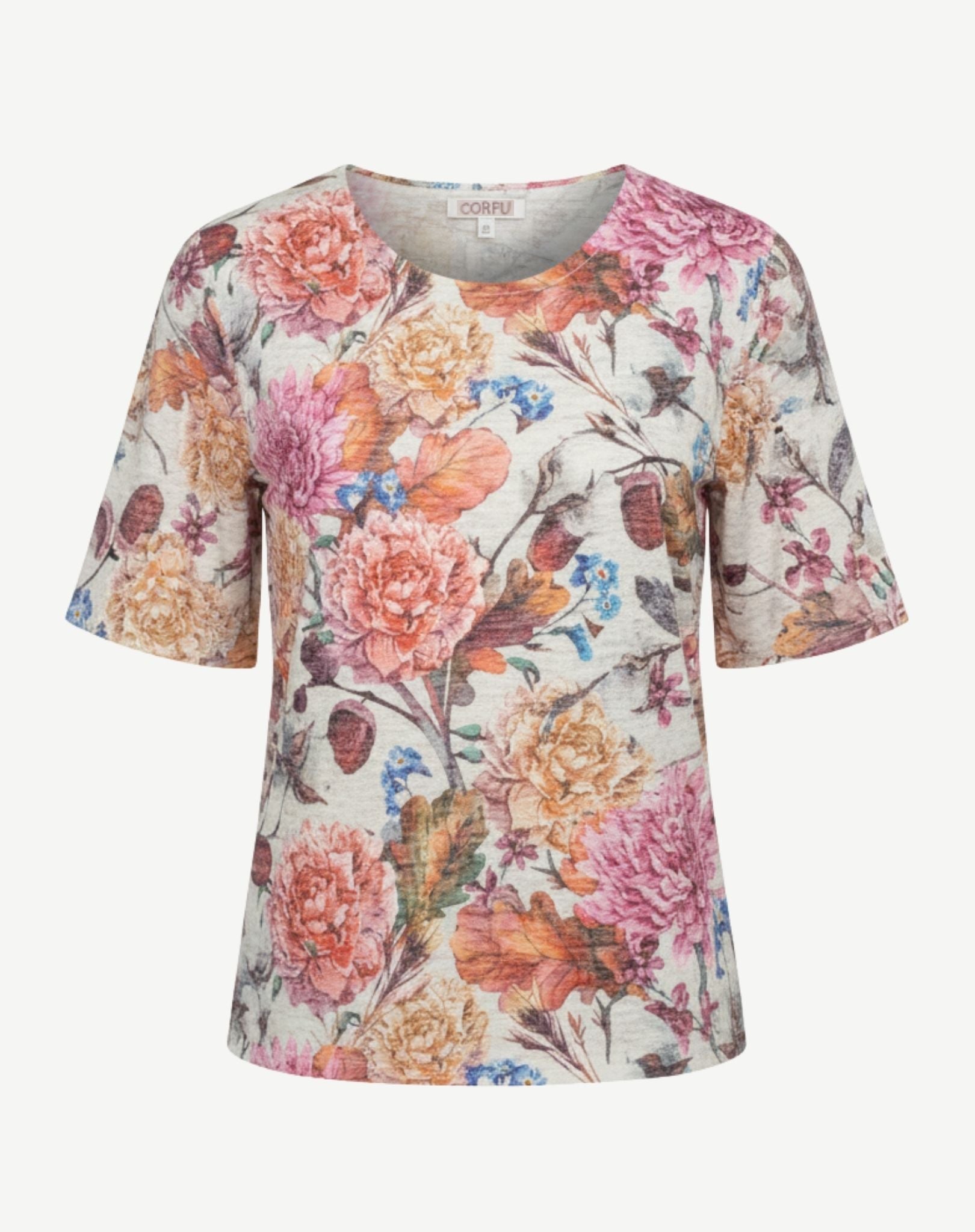 Spring Veil Viscose Burnout Jersey Top Corfu Jeans
