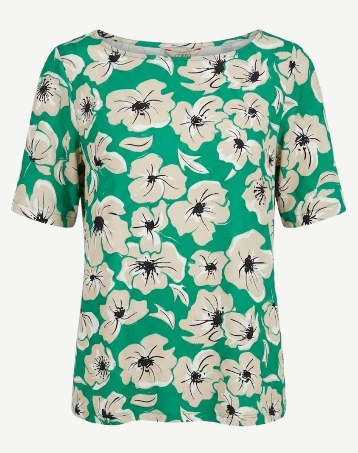 Kinetic Floral Printed Jersey Top Corfu Jeans