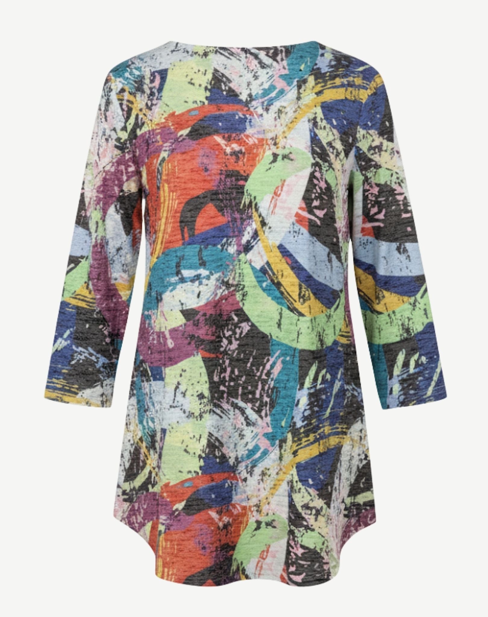 Colour Burst Viscose Burnout Jersey To Corfu Jeans
