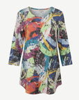 Colour Burst Viscose Burnout Jersey To Corfu Jeans