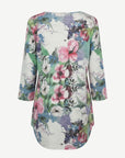 Petal Party Viscose Burnout Jersey Top Corfu Jeans