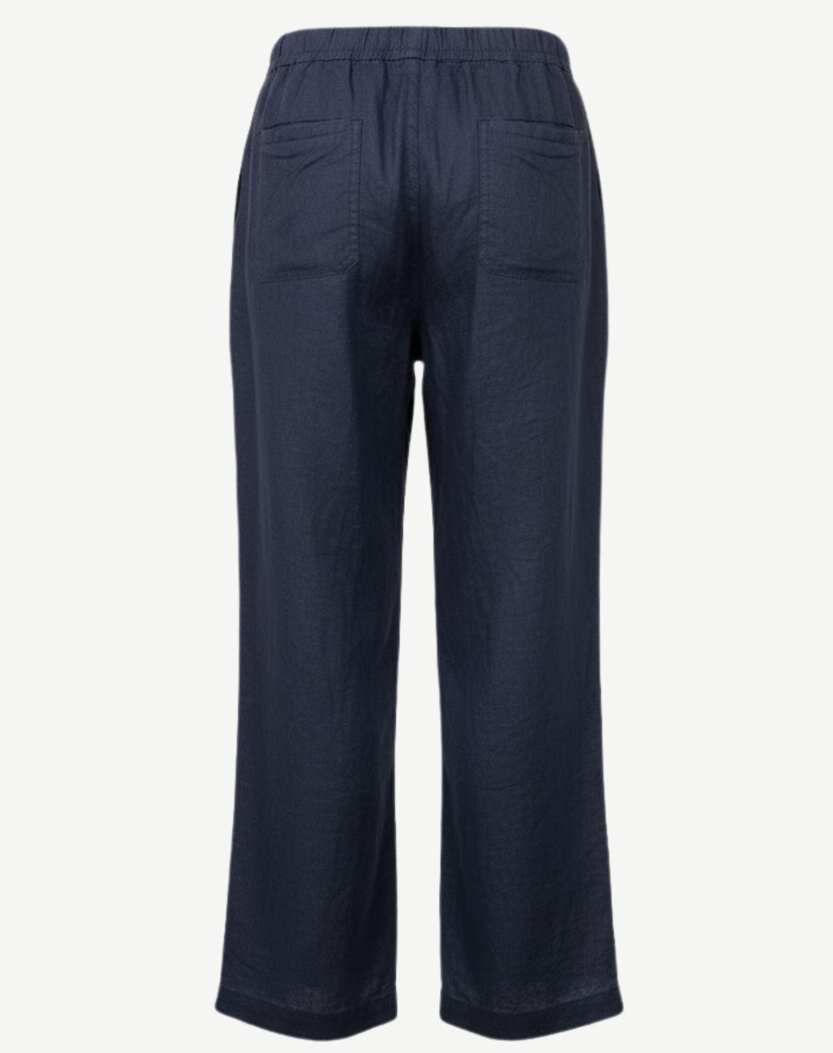 Indigo Linen Drawstring Pants Corfu Jeans