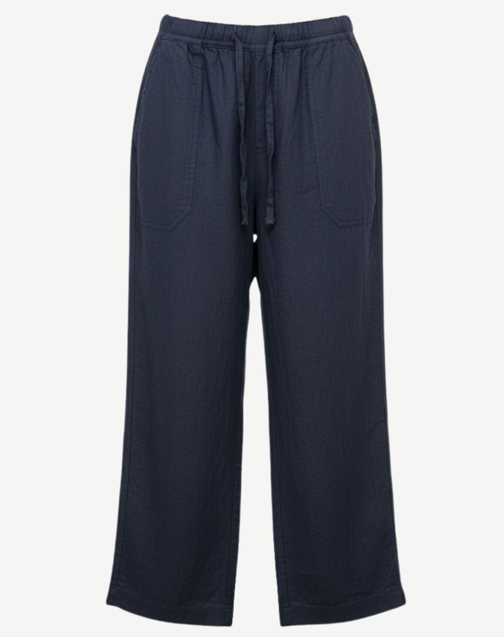 Indigo Linen Drawstring Pants Corfu Jeans