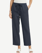 Indigo Linen Drawstring Pants