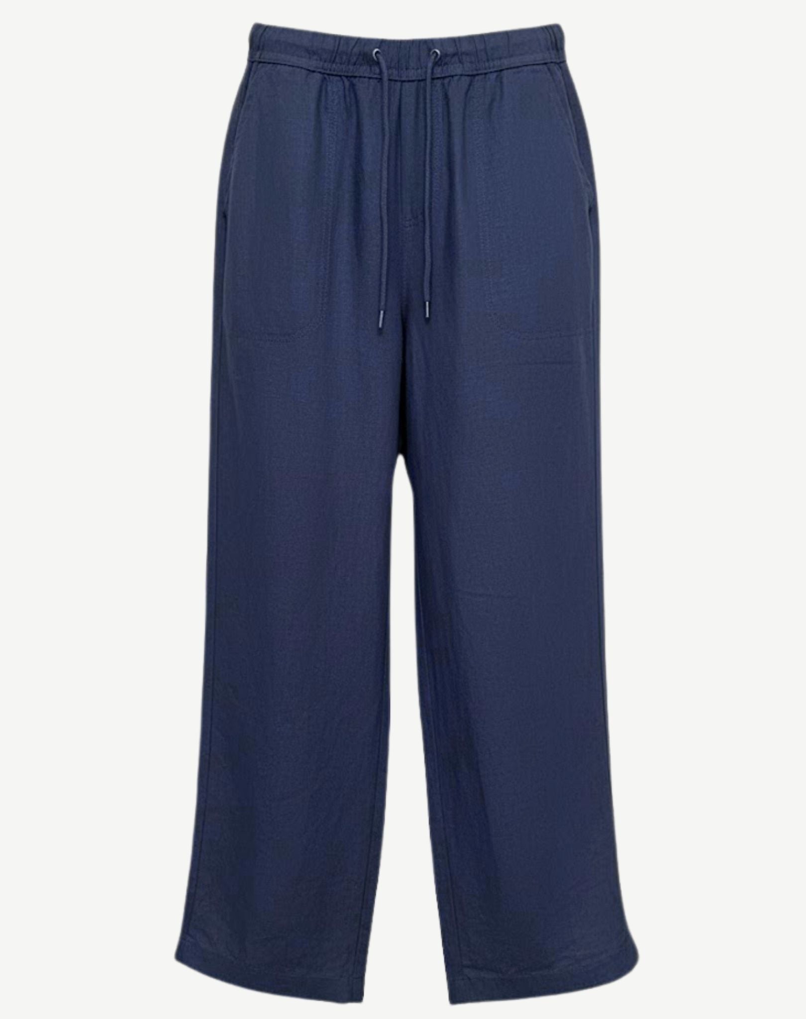 Ink Linen Drawstring Pants Corfu Jeans