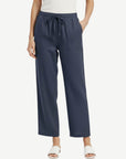 Ink Linen Drawstring Pants Corfu Jeans