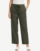 Olivewood Linen Drawstring Pants