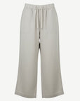 Pebble Stone Linen Viscose Drawstring Pants Corfu Jeans