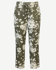 Sweet Basil Printed Linen Drawstring Pants Corfu Jeans