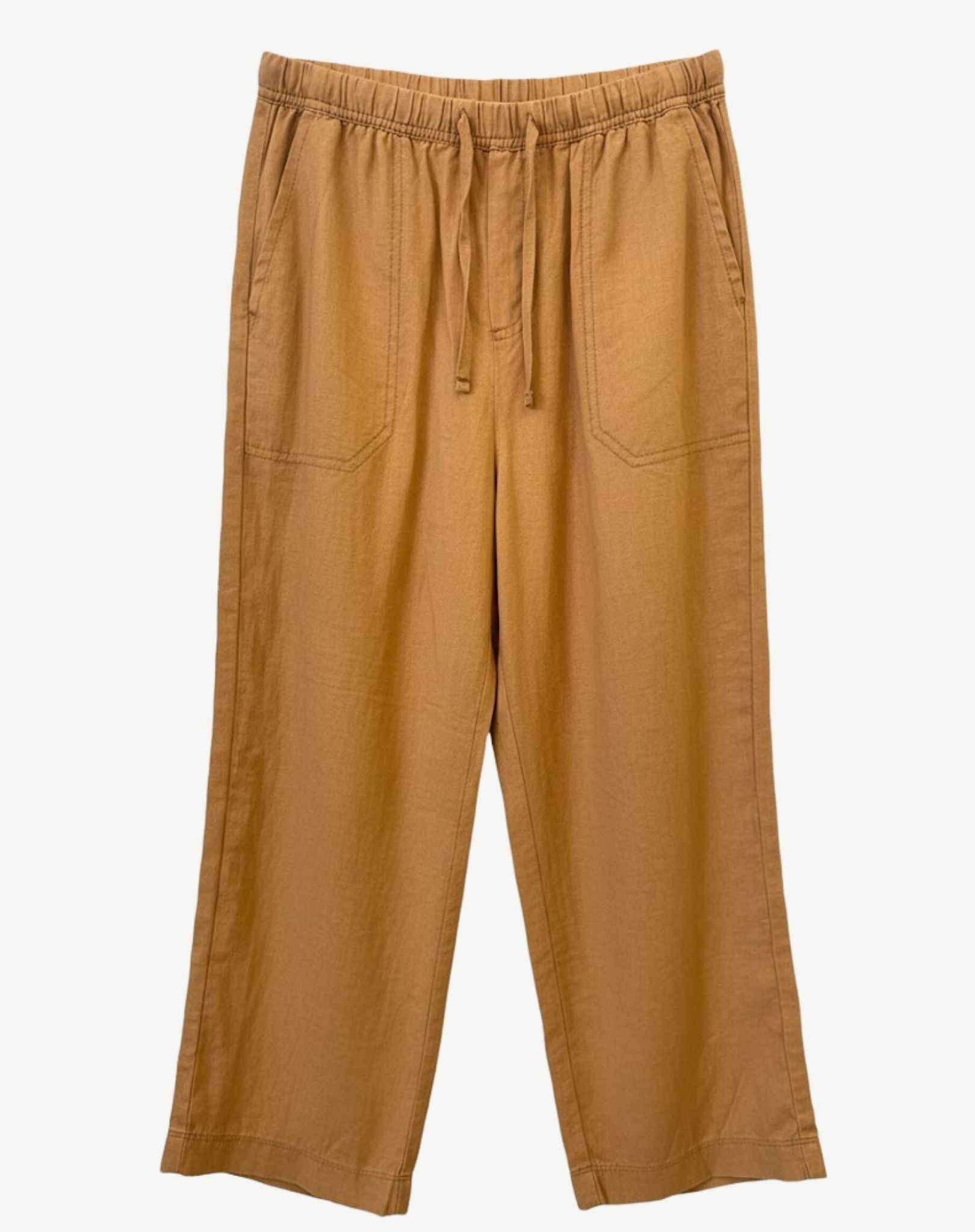 Damask Gold Linen Pants Corfu Jeans
