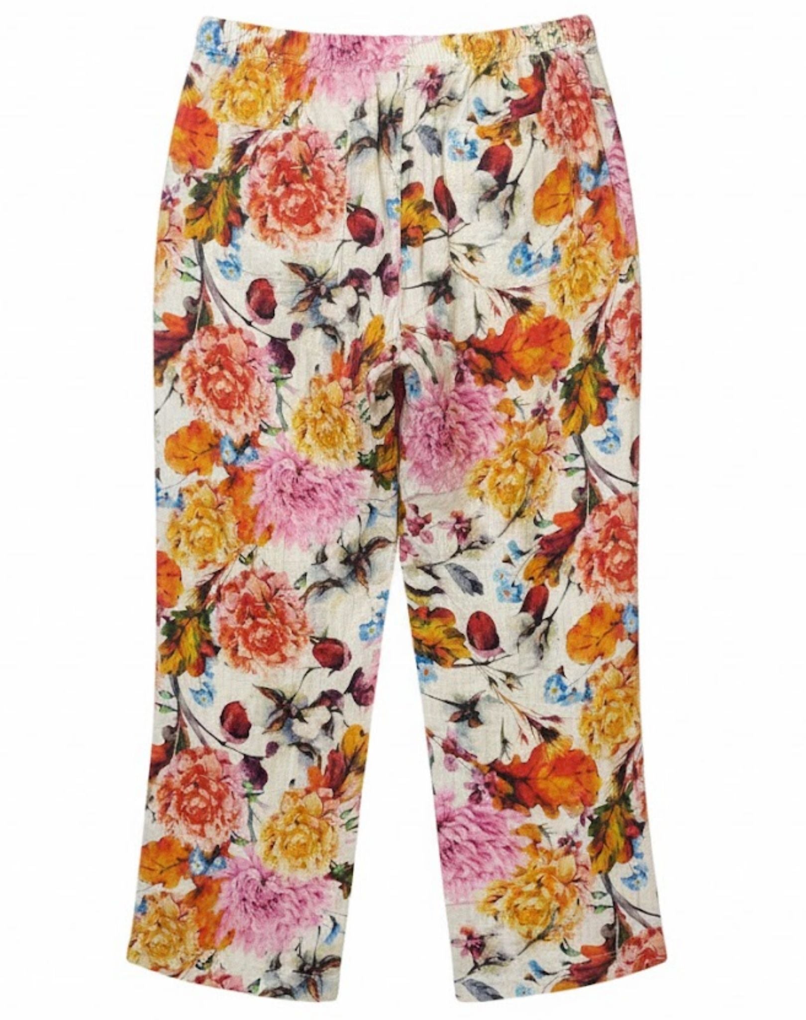 Petal Soft Printed Linen Pants Corfu Jeans