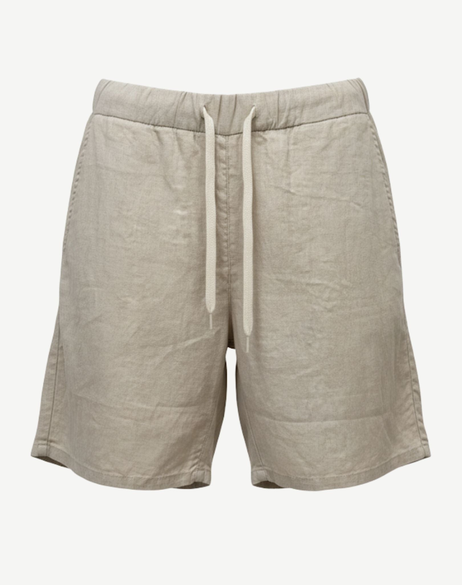 Nougat Sandwashed Linen Shorts Corfu Jeans