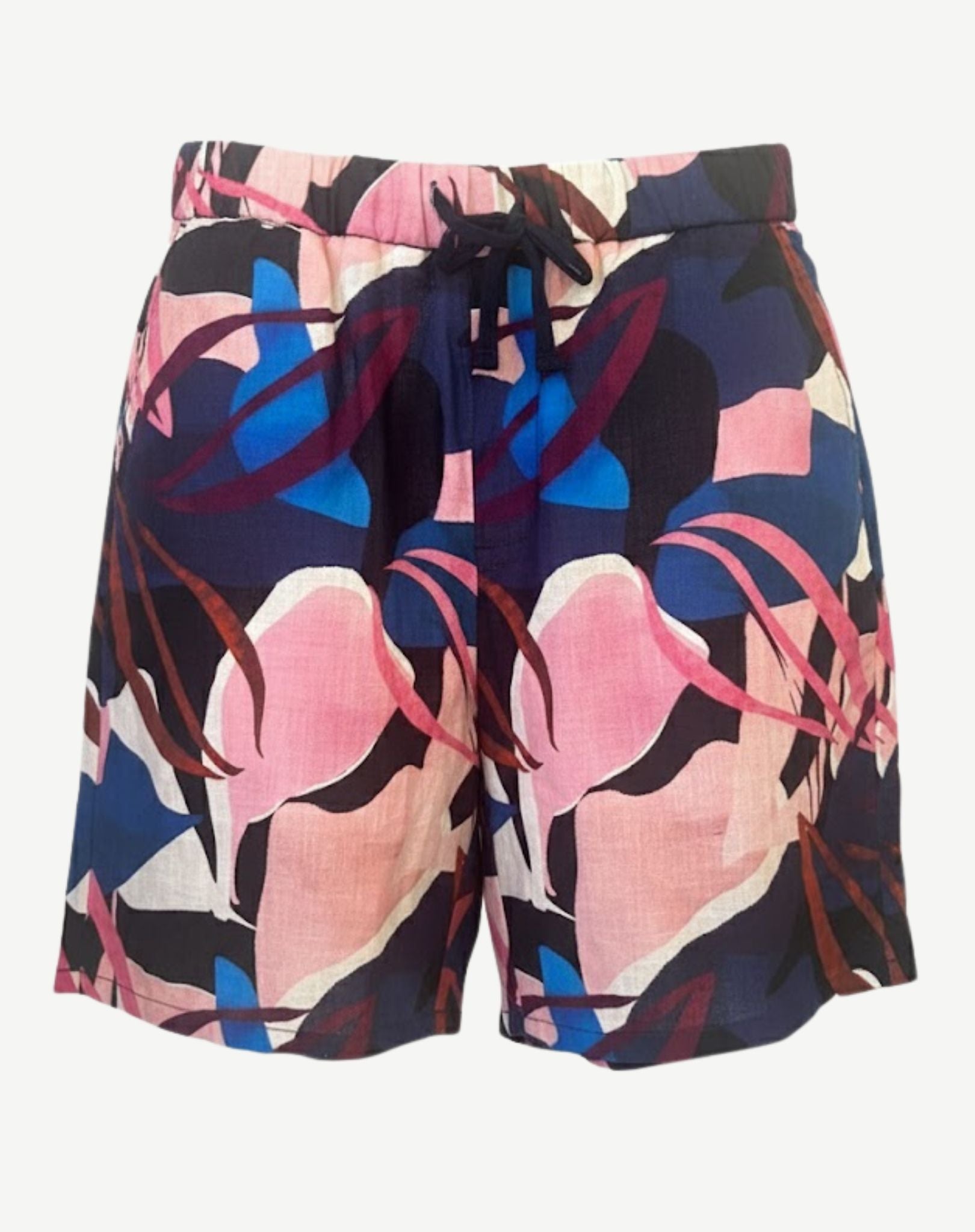 Rust and Rose Linen Printed Shorts Corfu Jeans