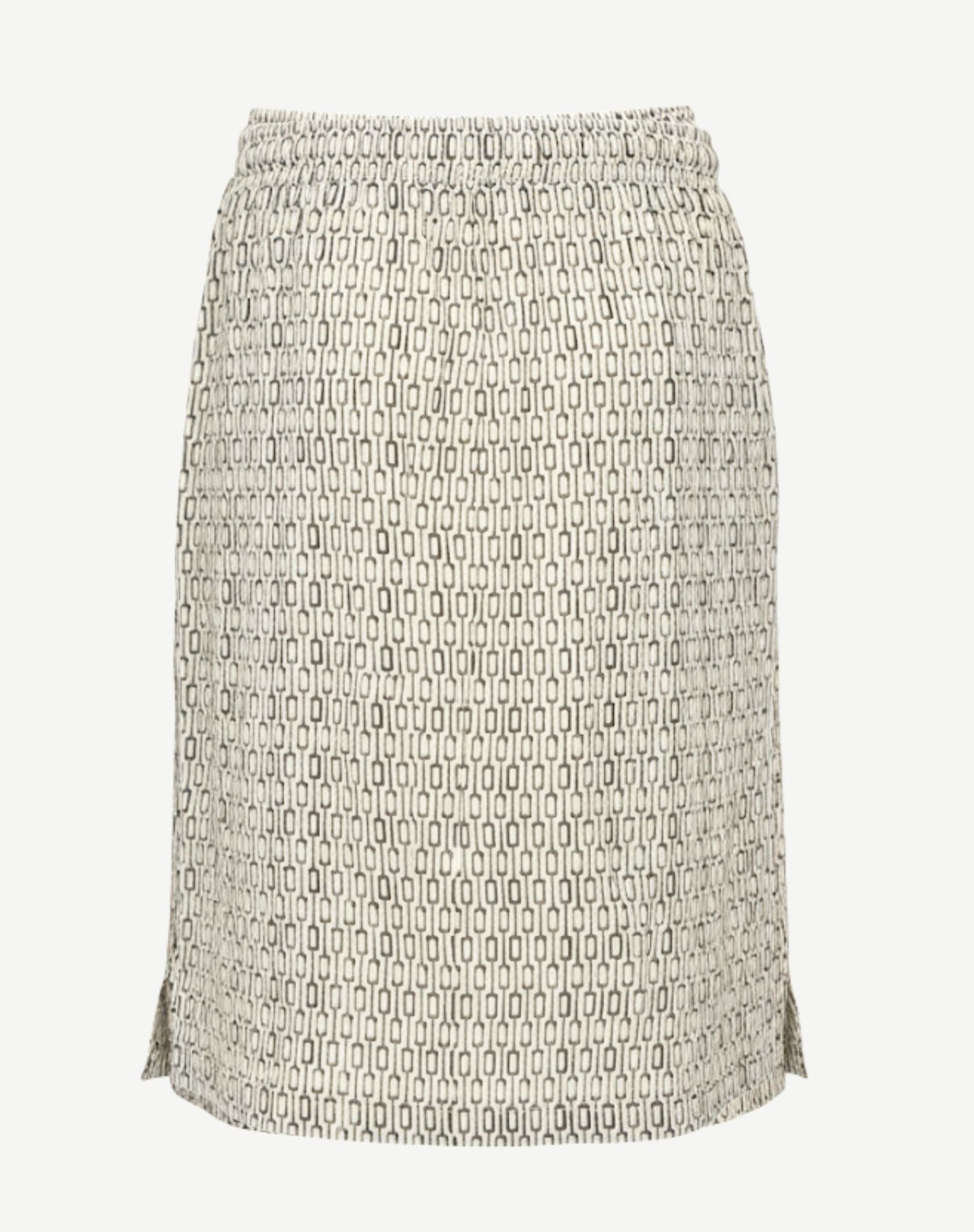 Summer Geo Linen Printed Skirt Corfu Jeans