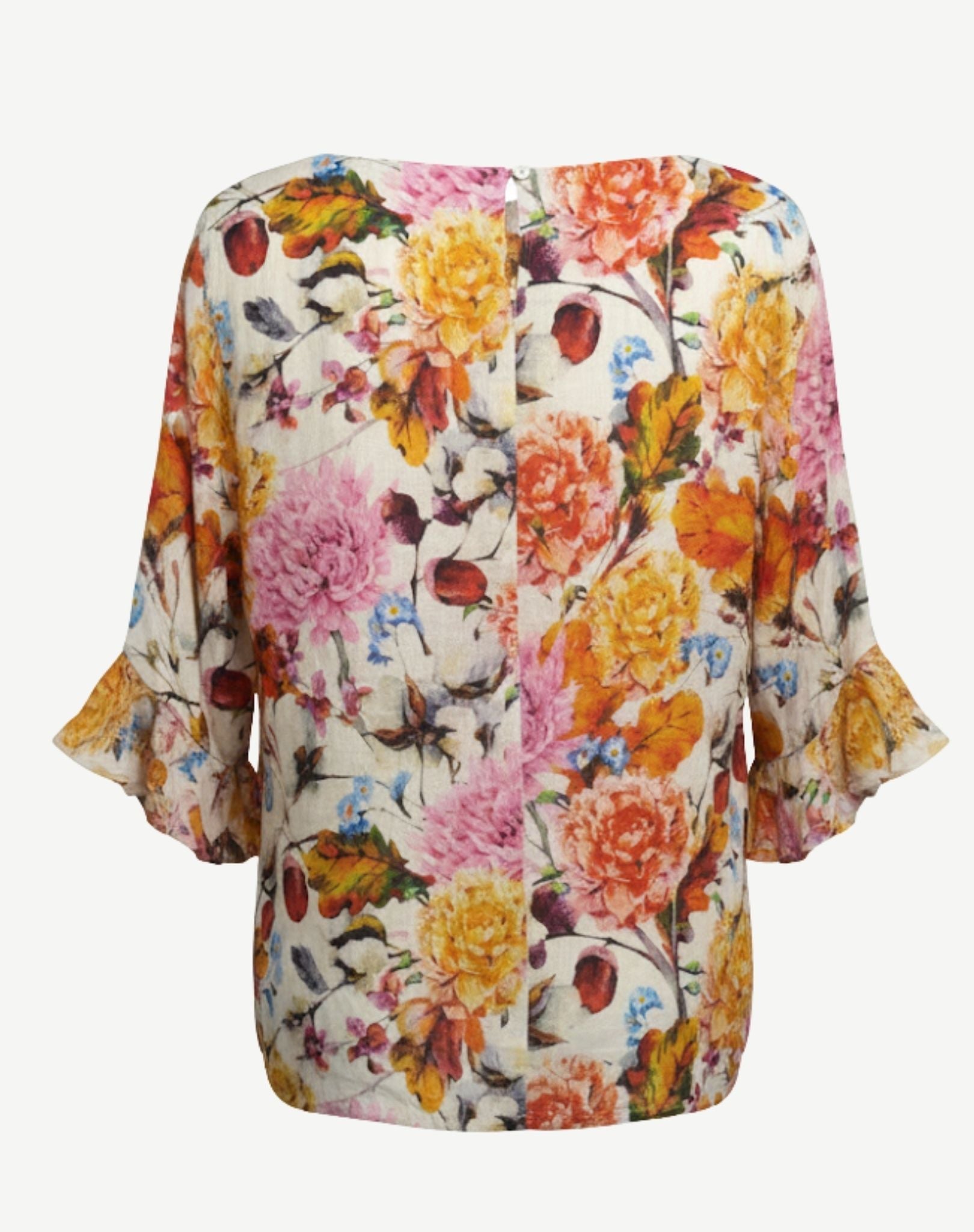 Petal Soft Linen Short Sleeve Blouse Corfu Jeans