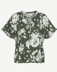 Sweet Basil Linen Short Sleeve Blouse Corfu Jeans