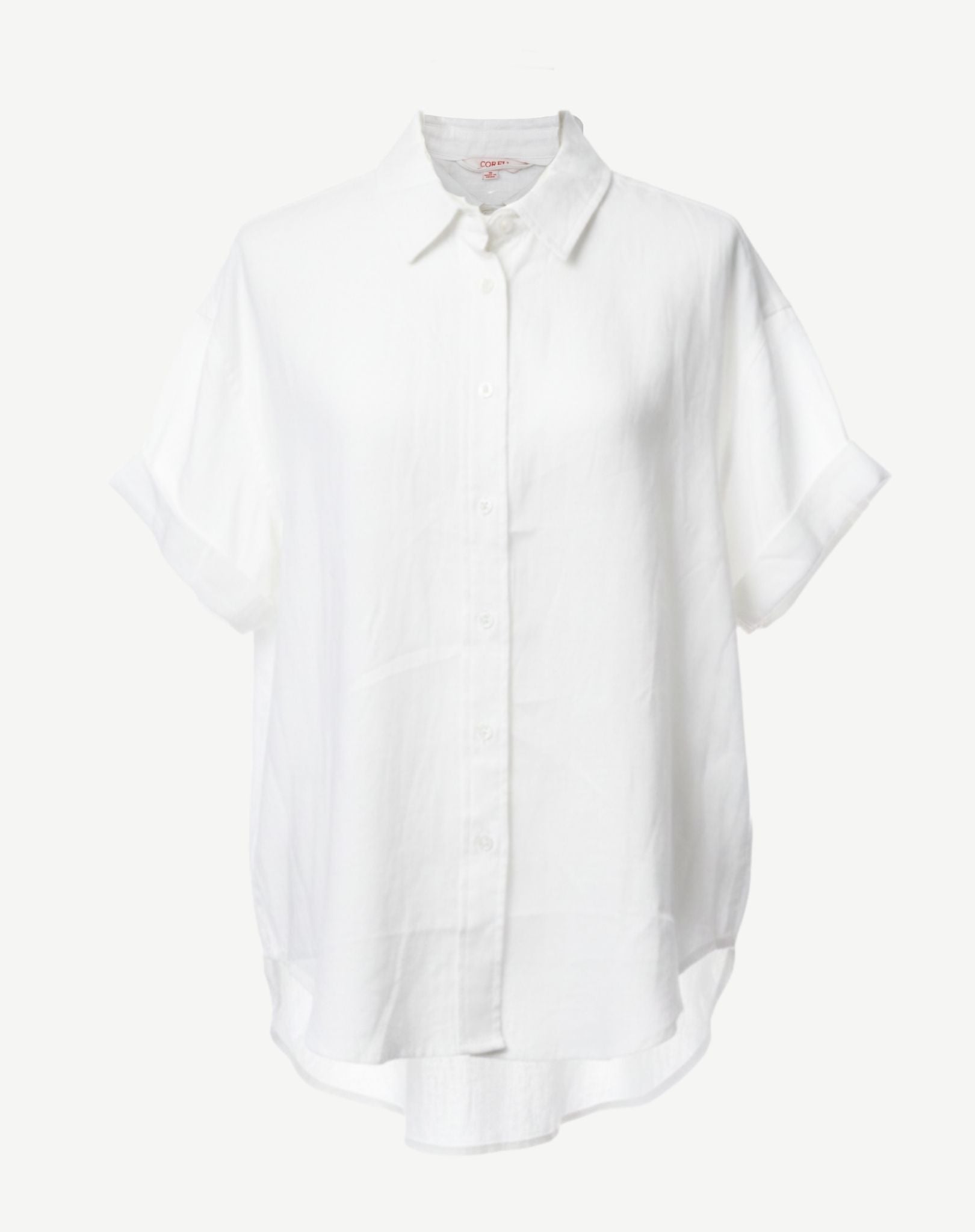 White Linen Breeze Short Sleeve Shirt Corfu Jeans