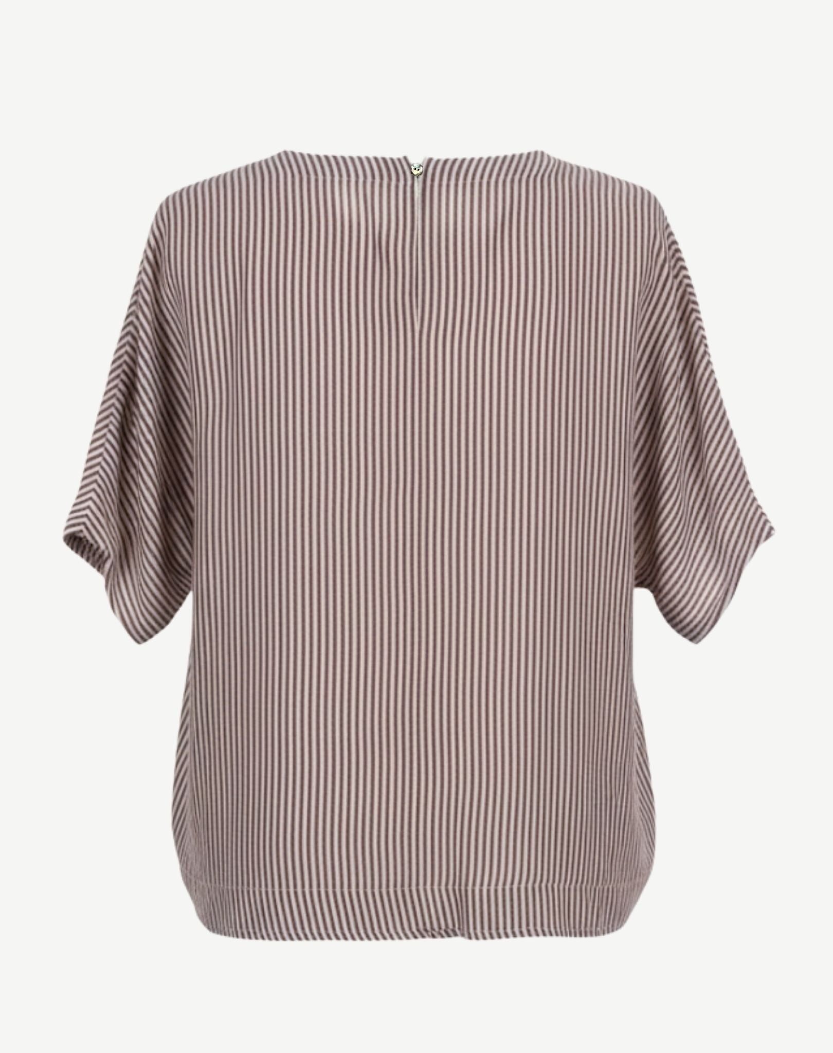 Coffee Parchment Linen Short Sleeve Top Corfu Jeans