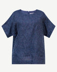 Ink Linen Short Sleeve Top Corfu Jeans