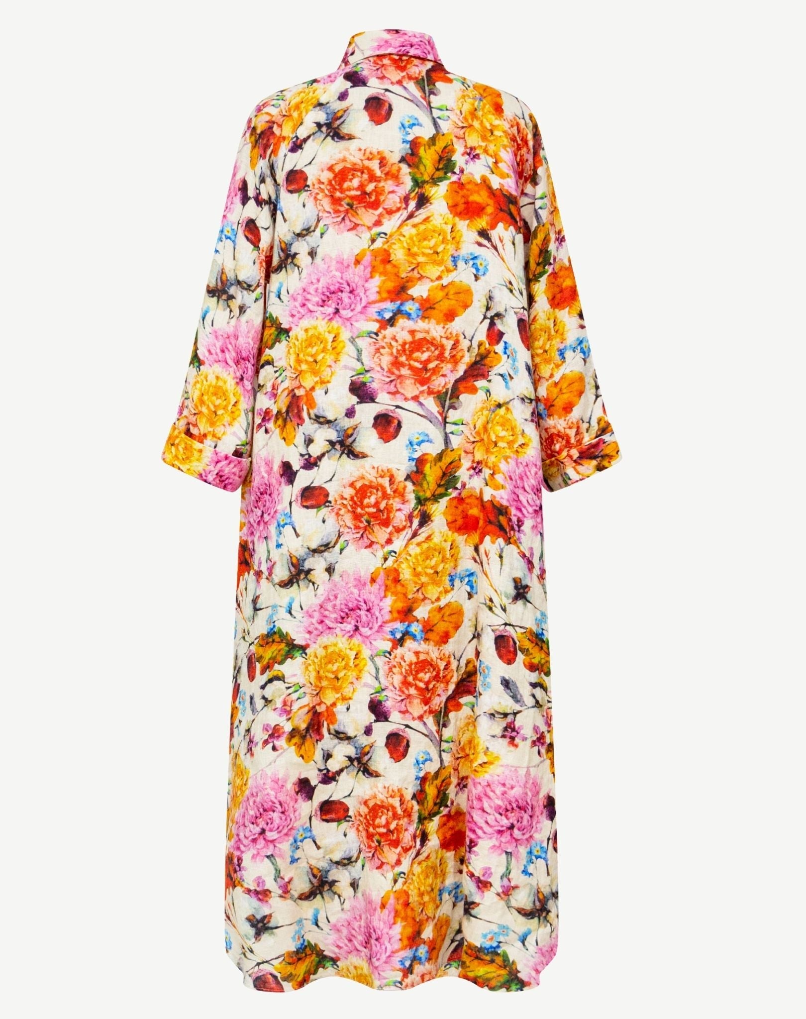 Petal Soft Linen Long Sleeve Dress Corfu Jeans