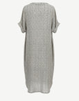 Summer Geo Linen Printed Short Sleeve Dress Corfu Jeans