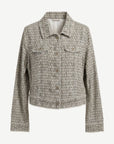 Summer Geo Linen Printed Long Sleeve Jacket Corfu Jeans