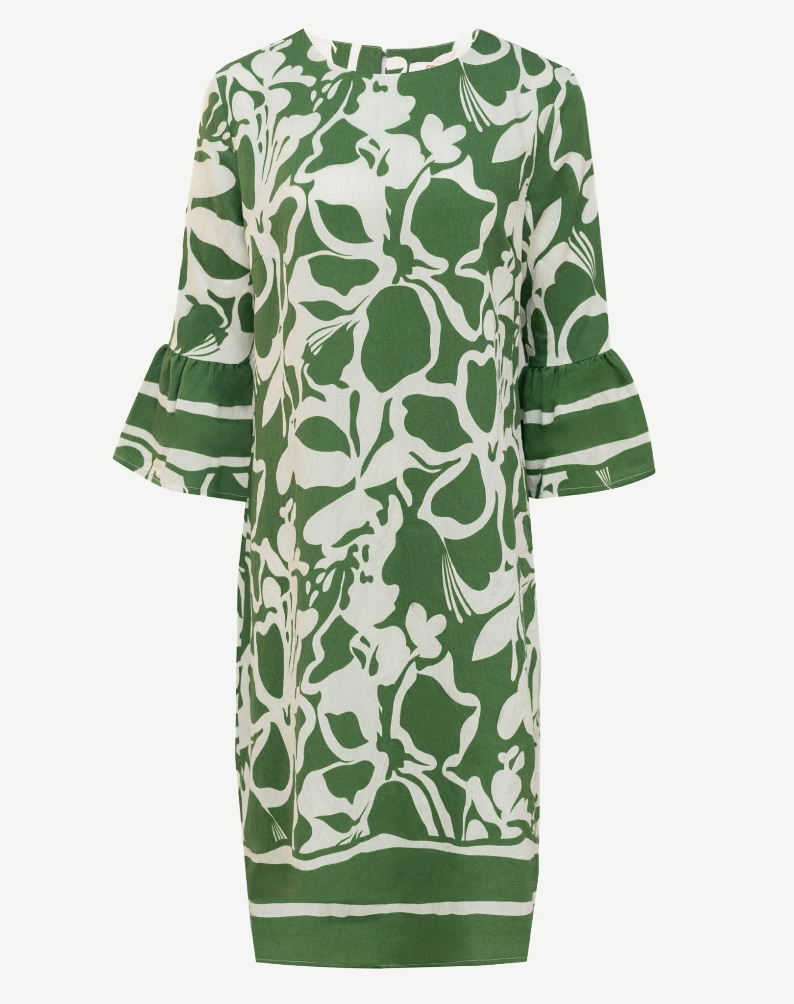 Clover Ruffle Sleeve Midi Dress Corfu Jeans