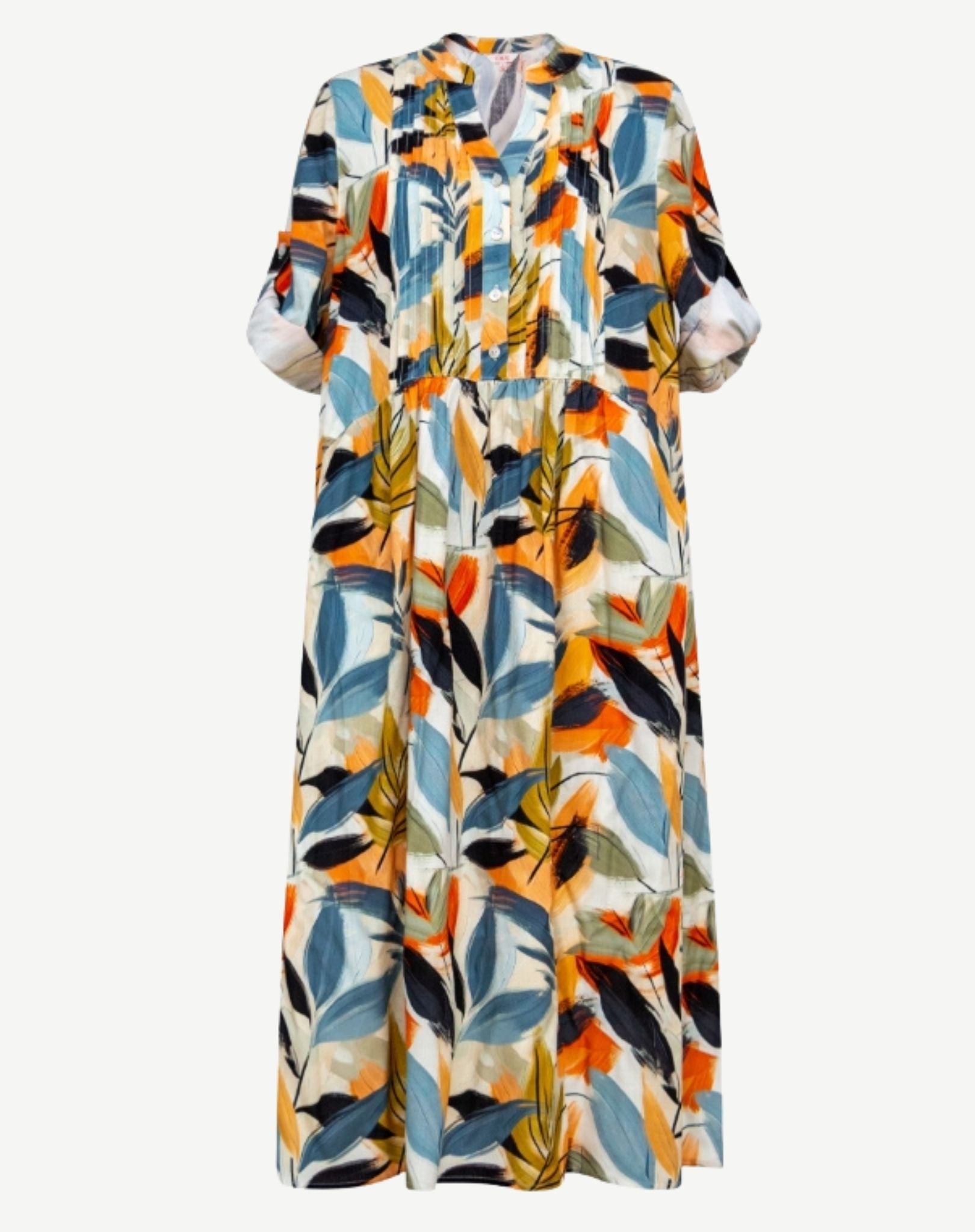 Tahiti Viscose Short Sleeve Midi Dress Corfu Jeans