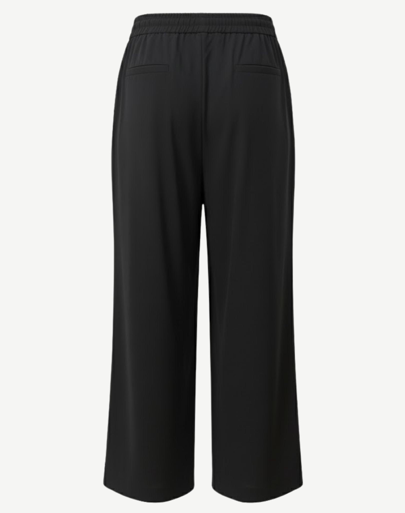 Black Soft Dressing Wide Leg Elasticated Pants Corfu Jeans