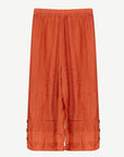 Cinnabar Crepe Georgette 3/4 Pant Corfu Jeans