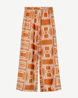 Retro Soft Crepe Print Pants Corfu Jeans