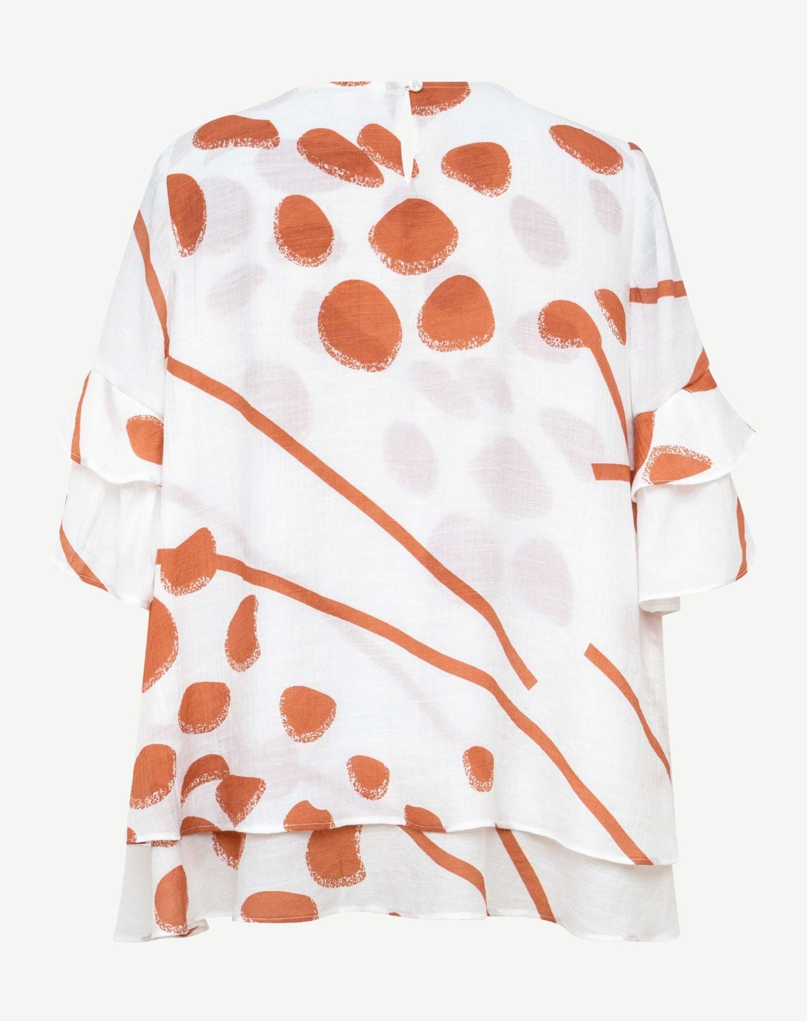 Clay Crepe Georgette Printed Blouse Corfu Jeans