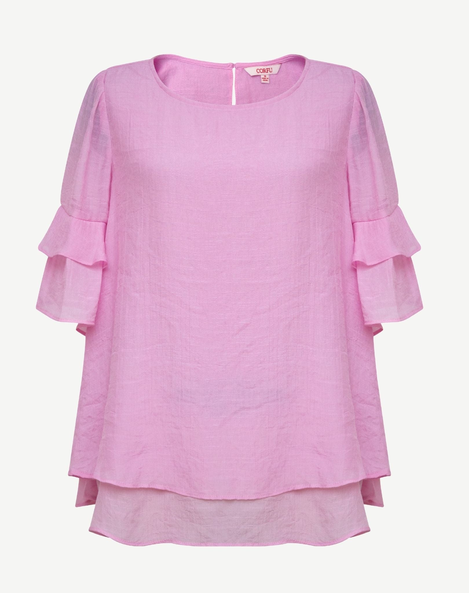 Peony Crepe Georgette Blouse Corfu Jeans