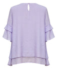 Summer Iris Layered Ruffle Sleeve Blouse Corfu Jeans